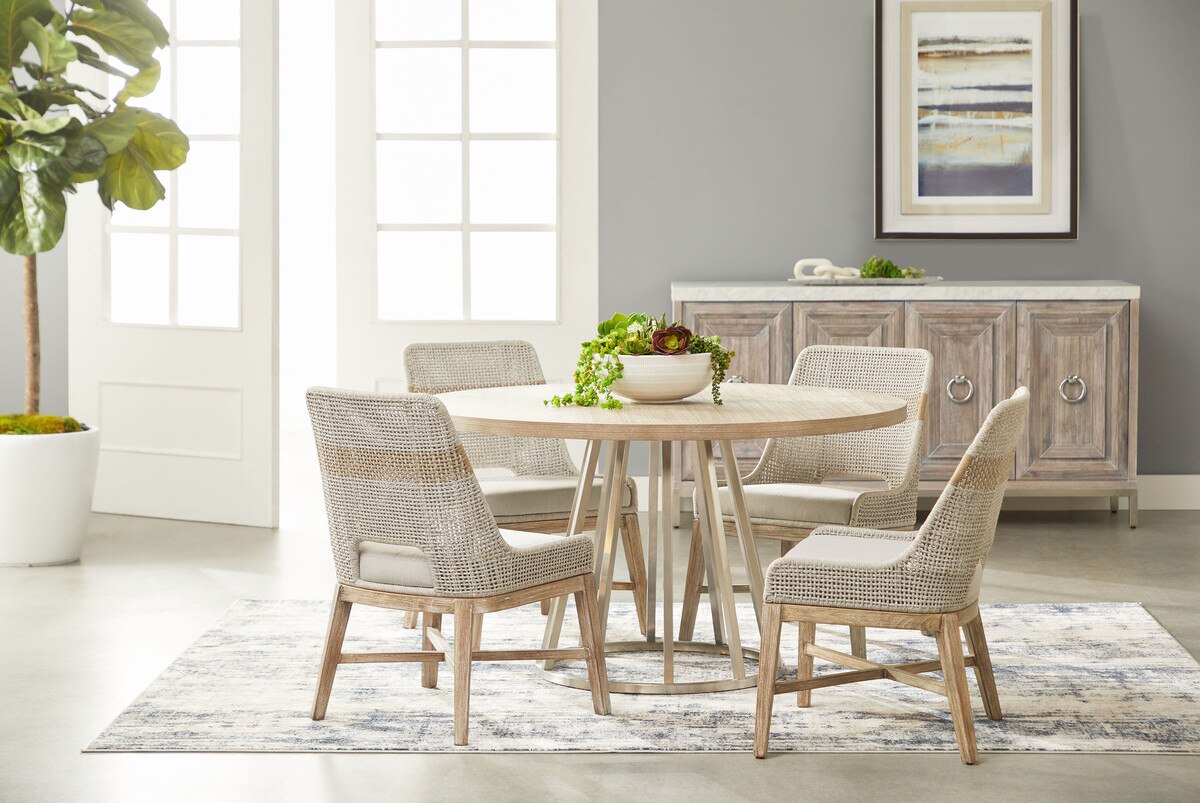 Turino 54" Round Dining Table Wood Top