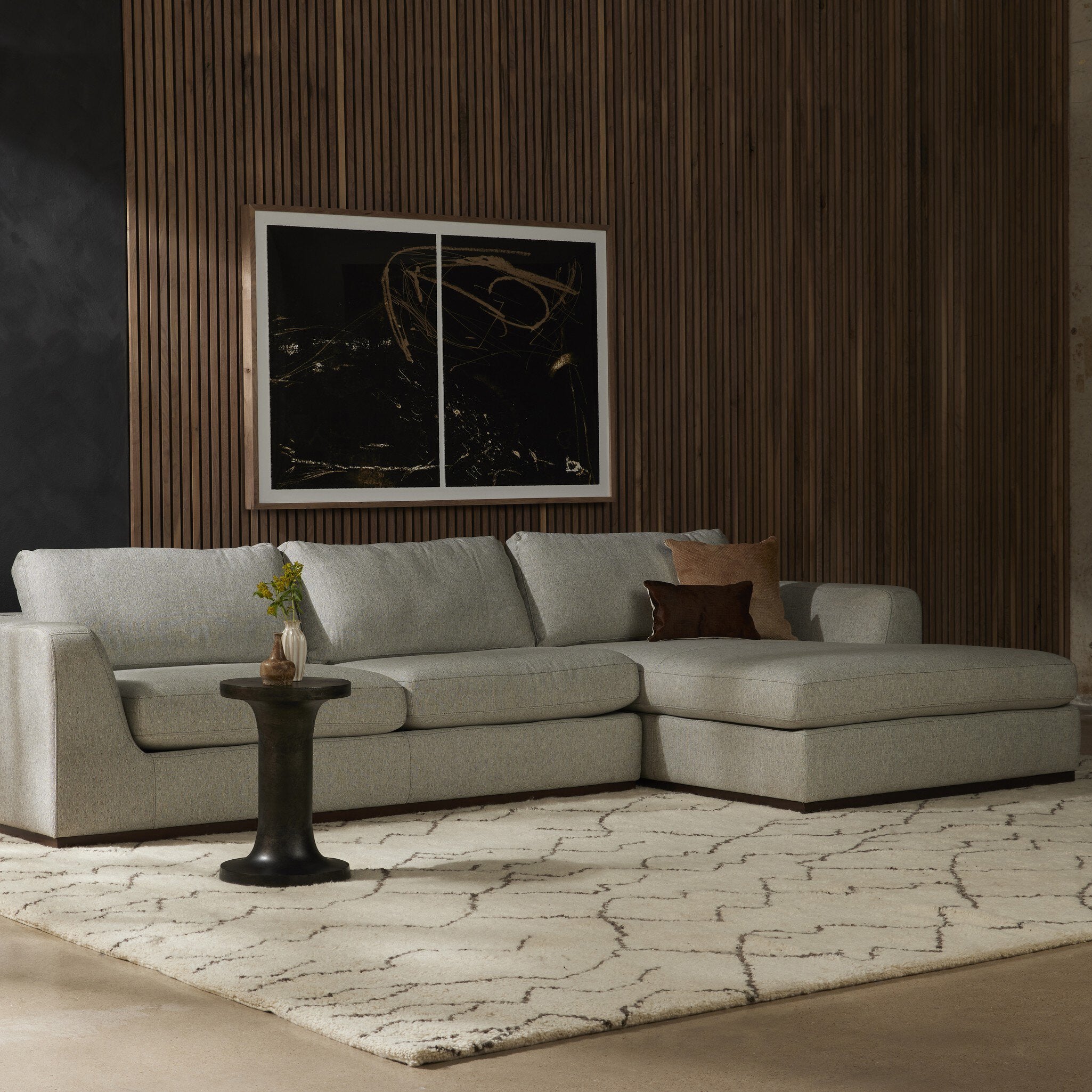 Colt 2-Piece Sectional - Aldred Silver | RAF