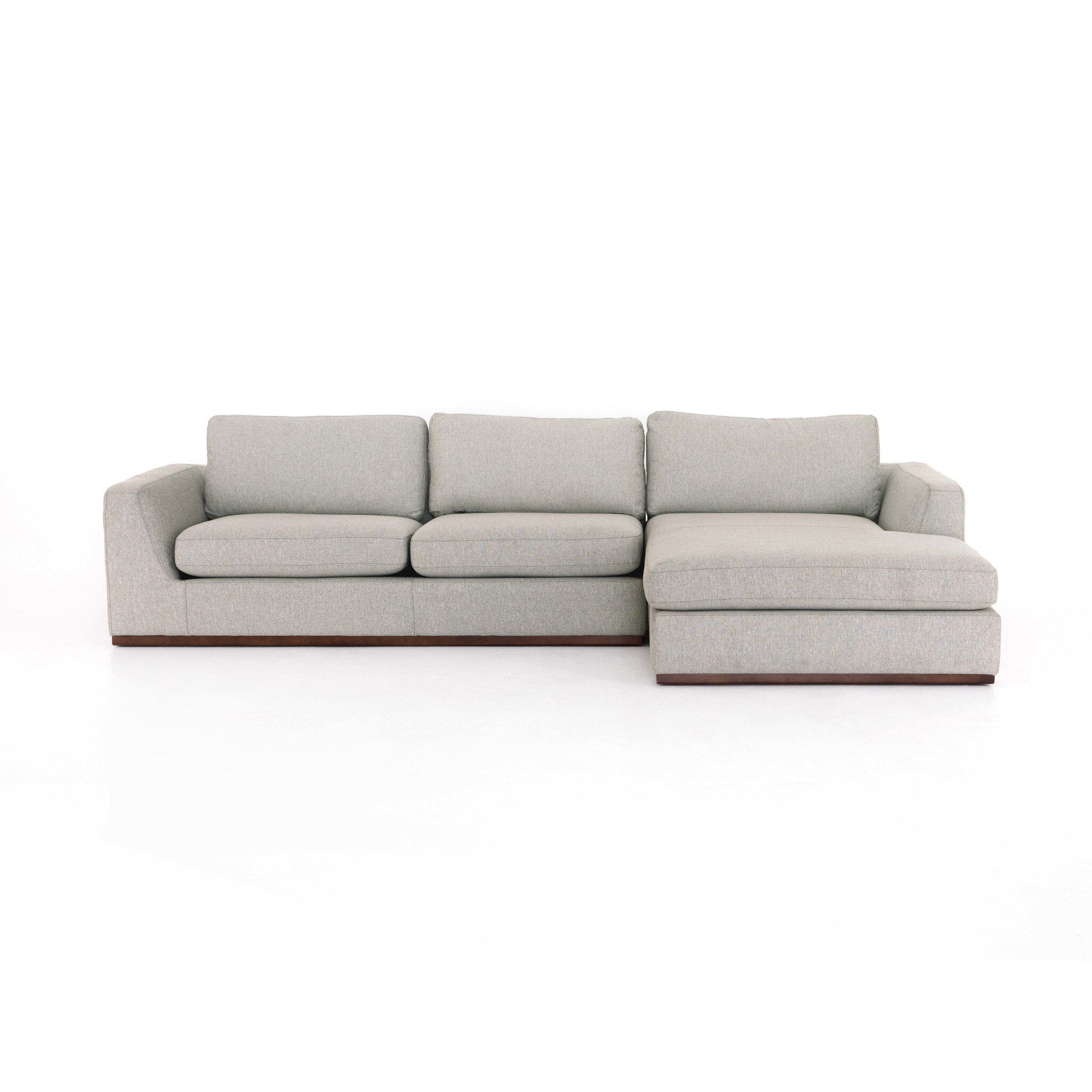Colt 2-Piece Sectional - Aldred Silver | RAF