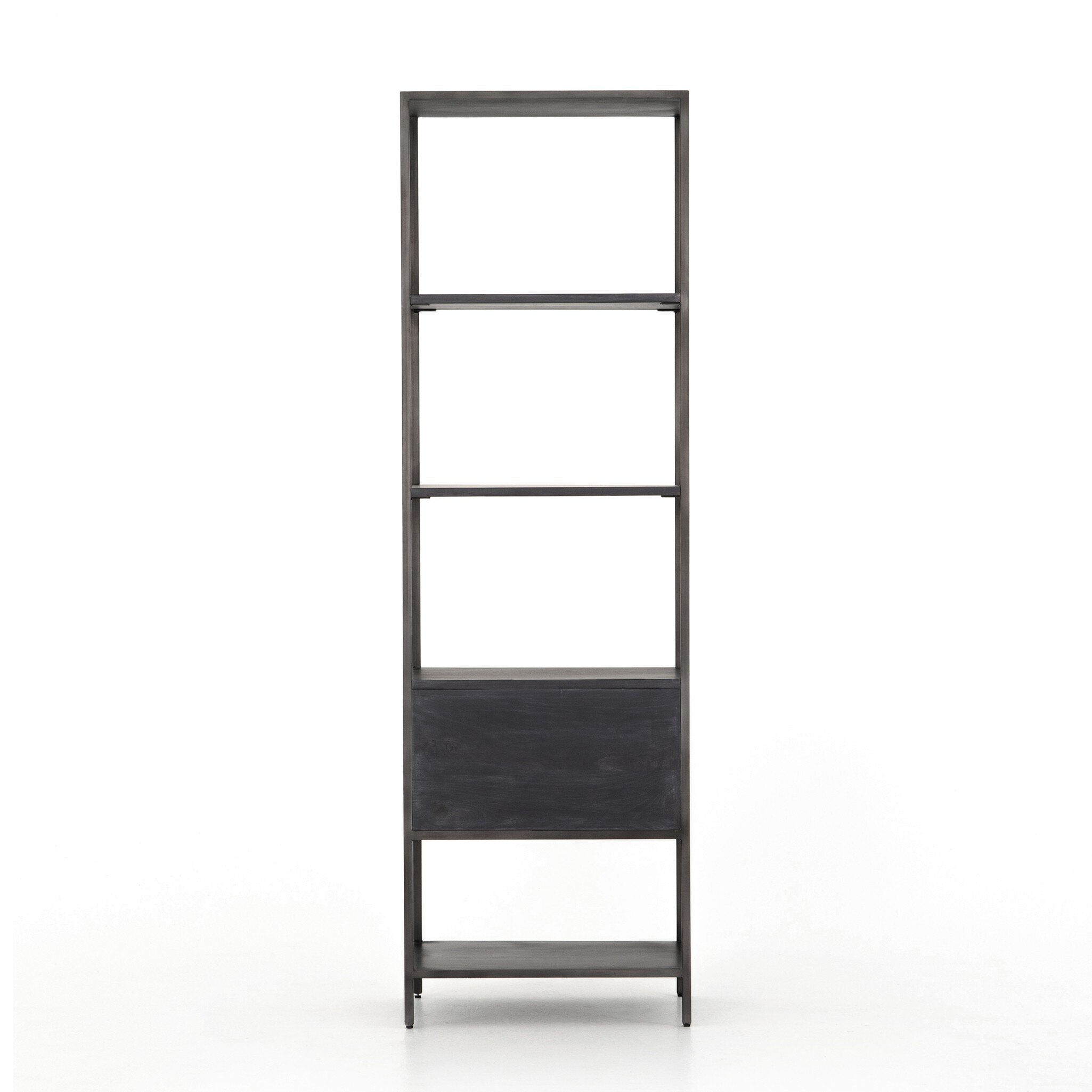 Trey Bookshelf | Black Wash Poplar
