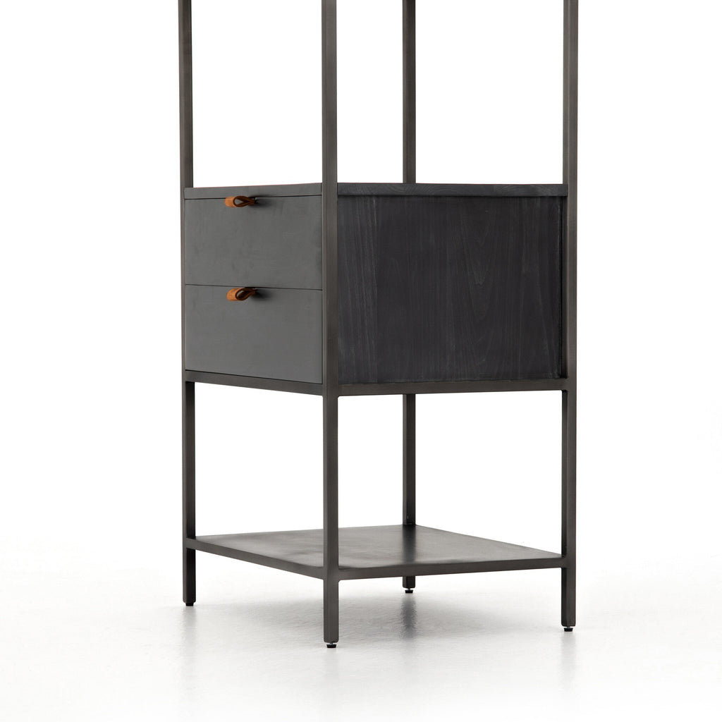 Trey Bookshelf | Black Wash Poplar