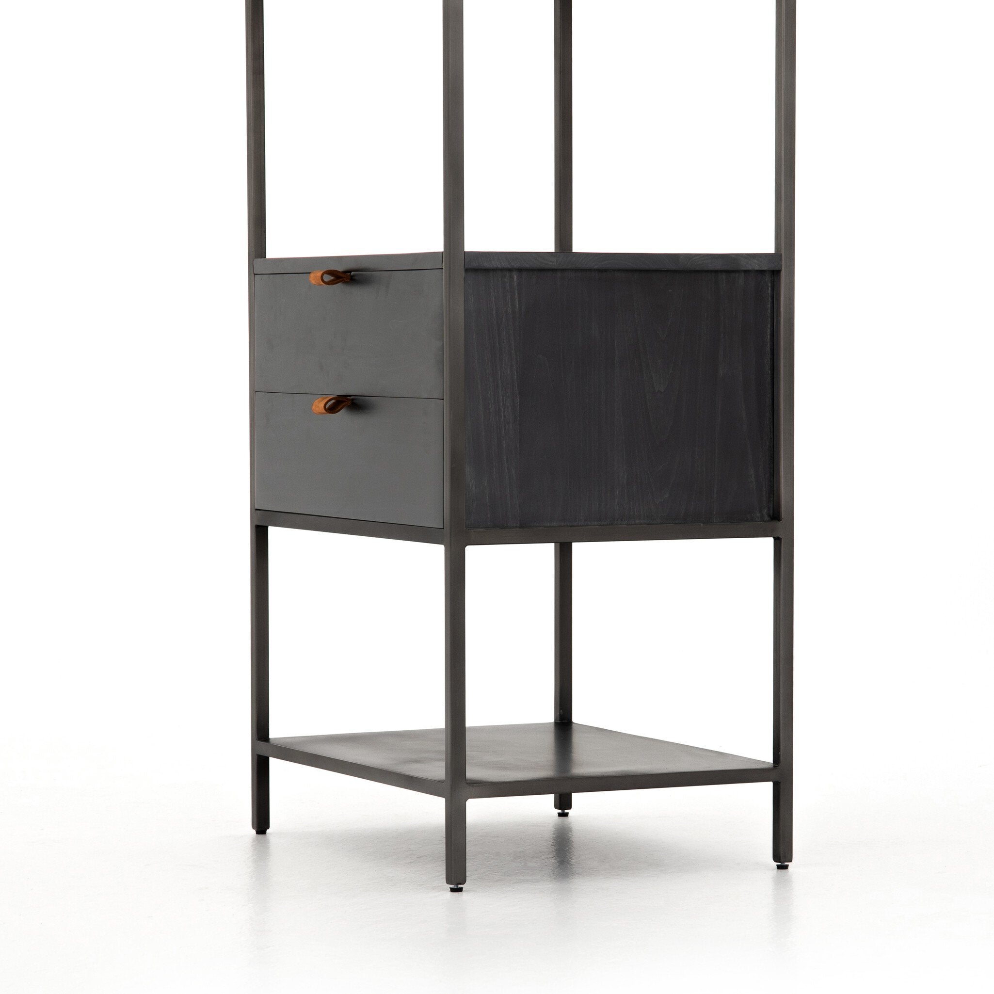 Trey Bookshelf | Black Wash Poplar
