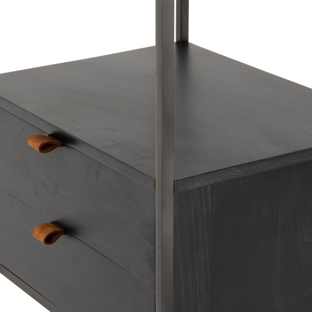 Trey Bookshelf | Black Wash Poplar