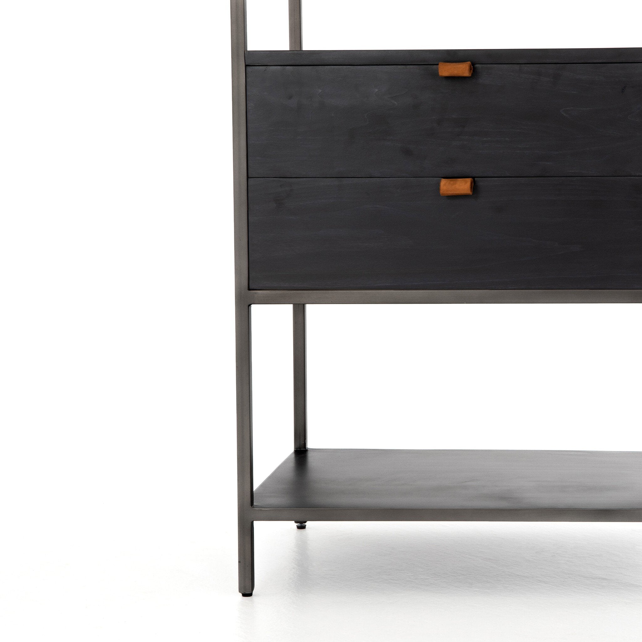 Trey Bookshelf | Black Wash Poplar