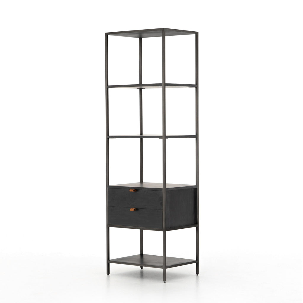 Trey Bookshelf | Black Wash Poplar