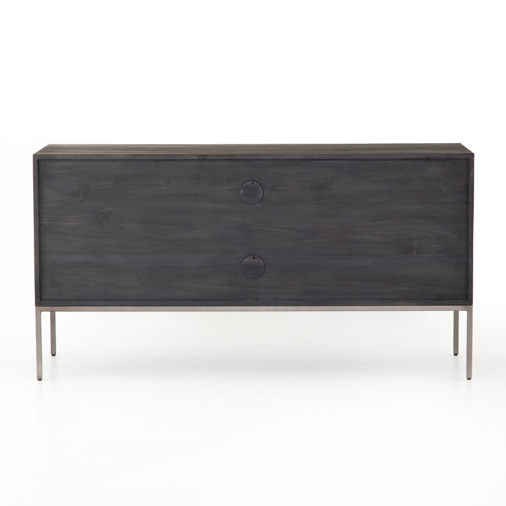 Trey Modular Filing Credenza - Black Wash Poplar