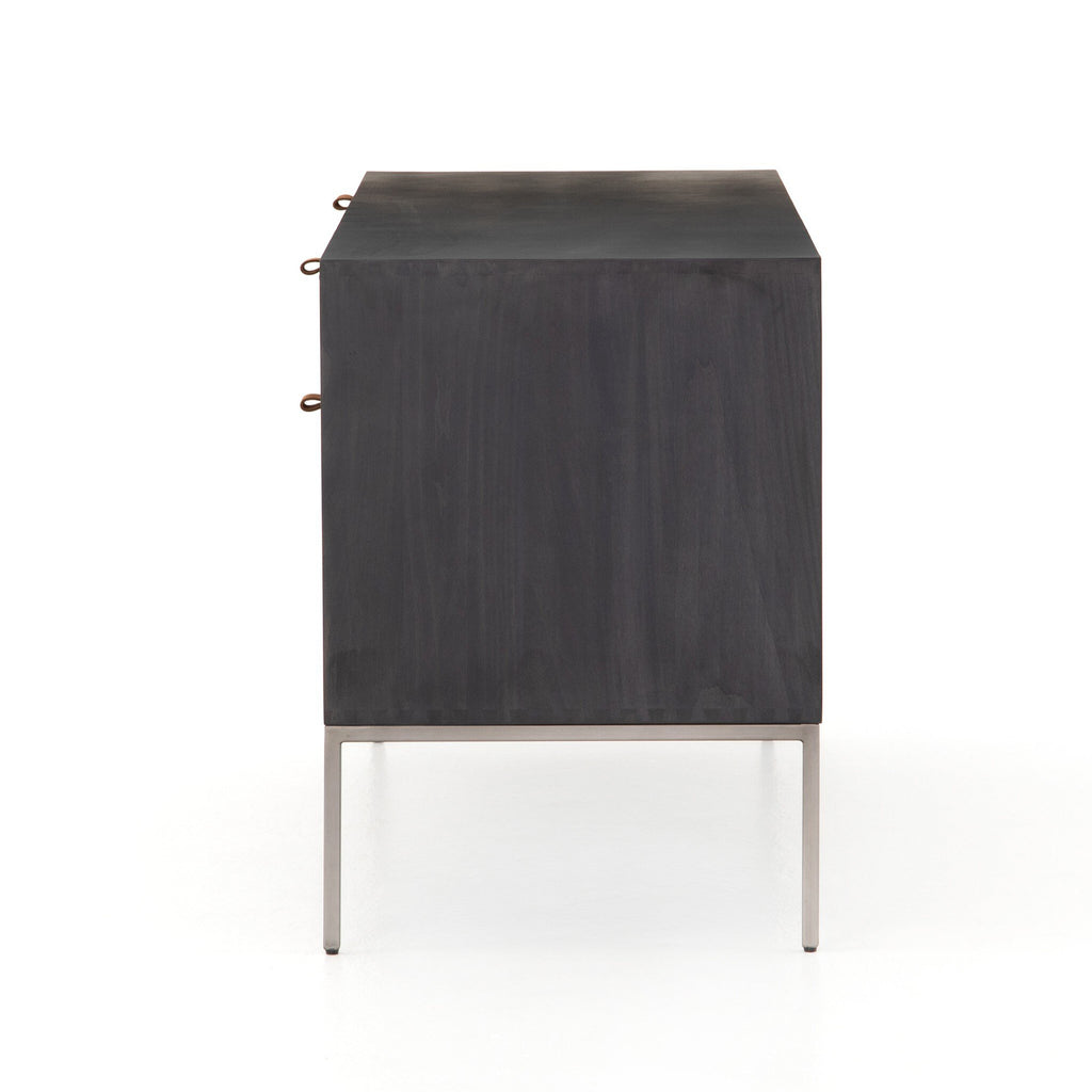 Trey Modular Filing Credenza - Black Wash Poplar