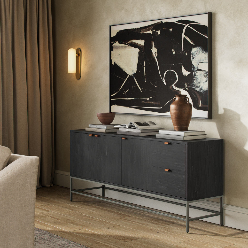 Trey Sideboard - Black Wash Poplar