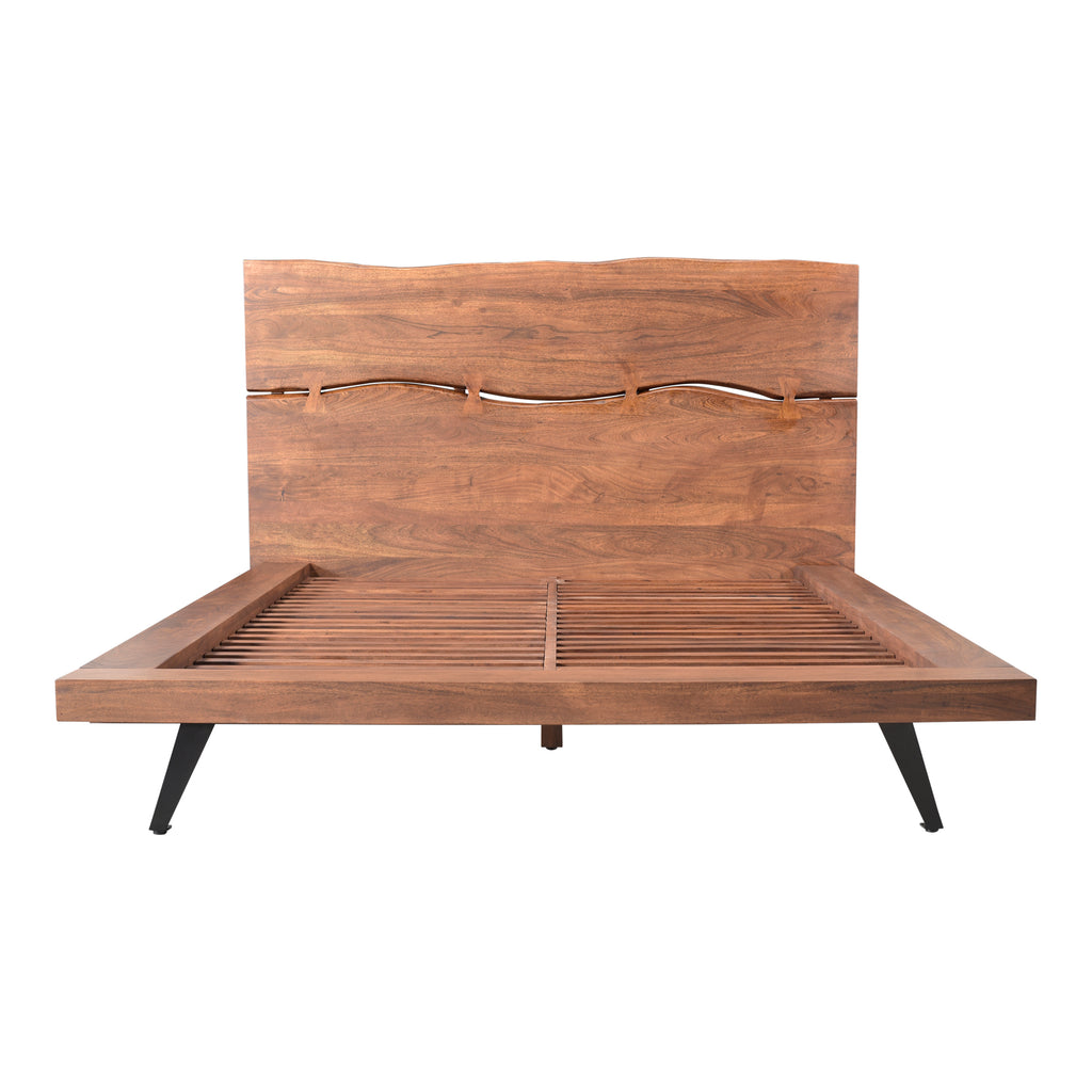 Madagascar Platform Bed King Brown