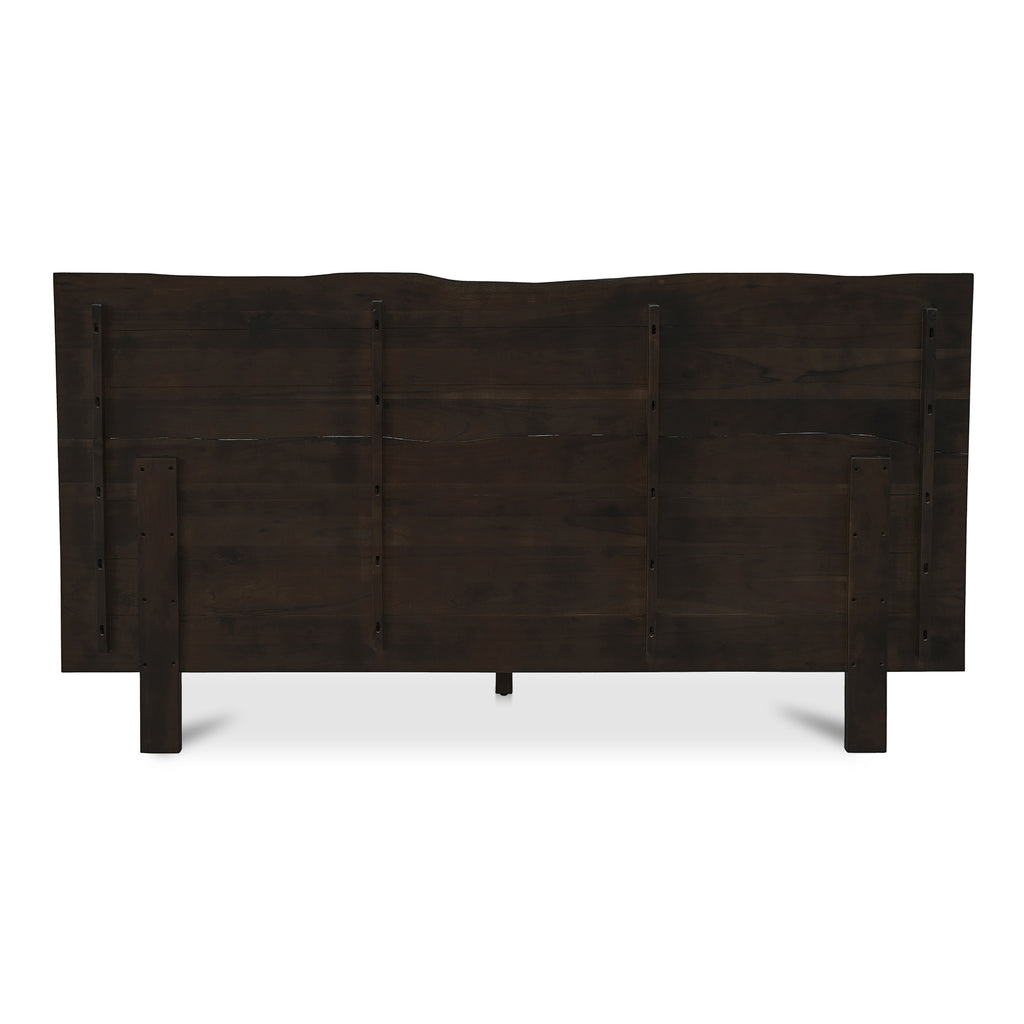 Madagascar King Platform Bed Dark Brown
