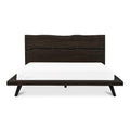 Madagascar King Platform Bed Dark Brown