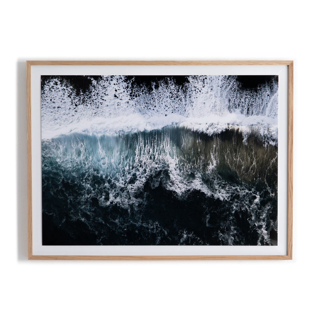 Wave Break 1 by Michael Schauer - Vertical Grain 2.5 White Oak
