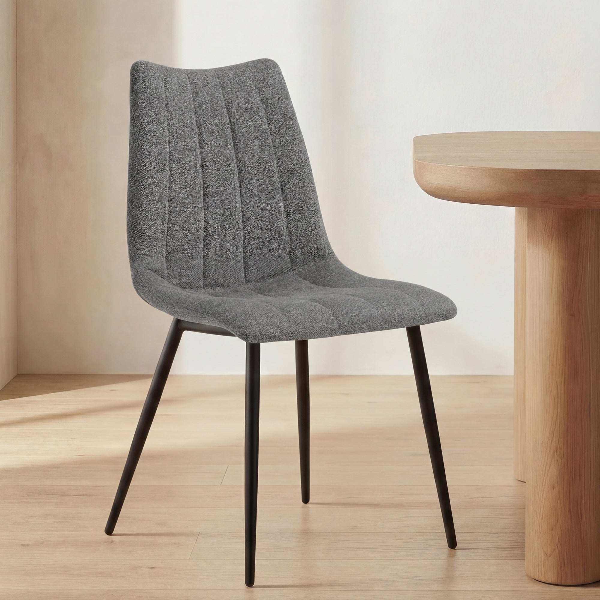 Alibi Dining Chair Dark Grey-Set of Two