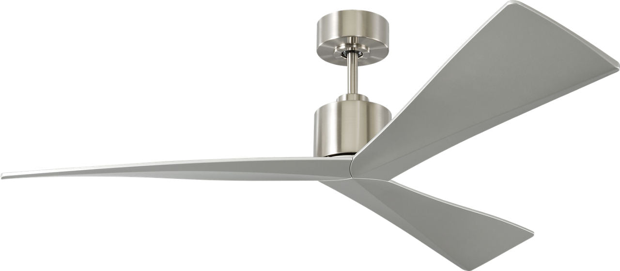 Adler 52 Ceiling Fan | Brushed Steel | Silver Blades