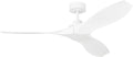 Collins Coastal Smart 52 Ceiling Fan | Matte White | Matted White Blades
