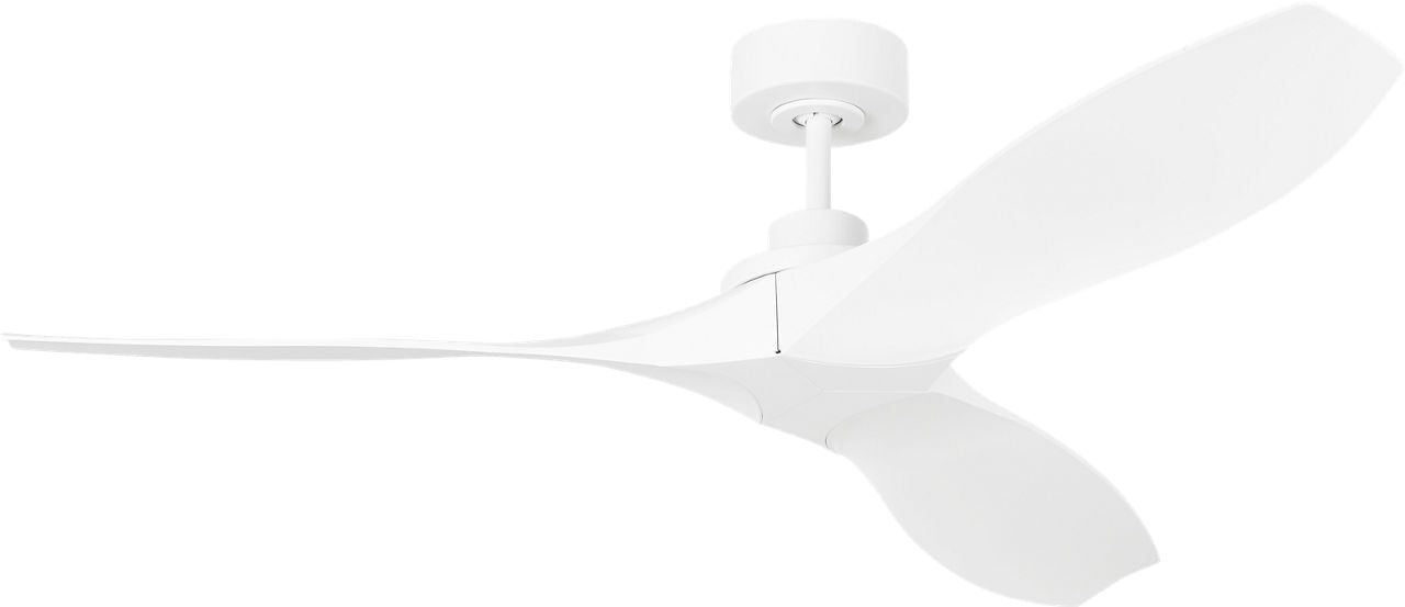 Collins Coastal Smart 52 Ceiling Fan | Matte White | Matted White Blades