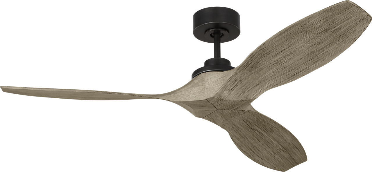 Collins Smart 52 Ceiling Fan | Aged Pewter | Light Grey Weathered Oak Blades