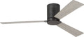Rozzen 52 Hugger Ceiling Fan | Aged Pewter | Light Grey Weathered Oak Blades