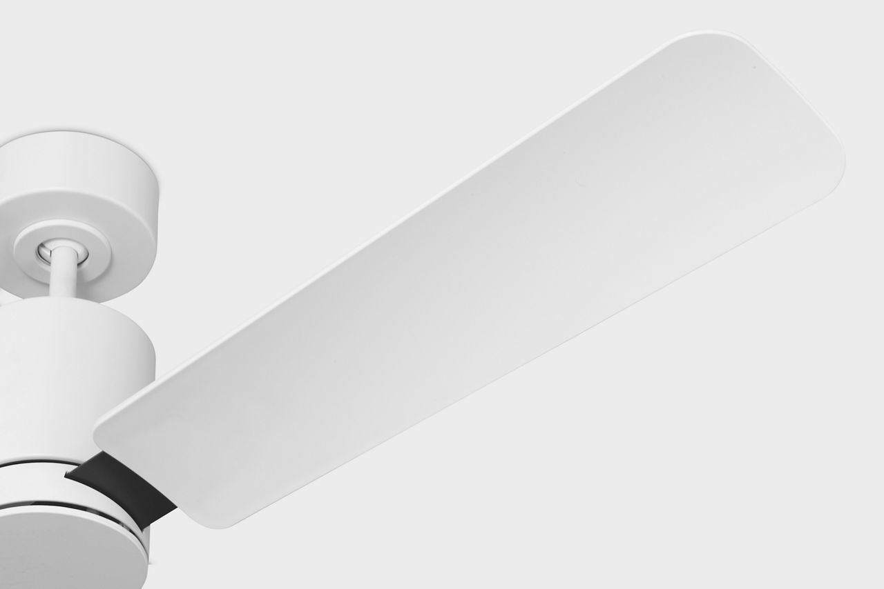 Cleancut 54 Ceiling Fan | Blades Matte White