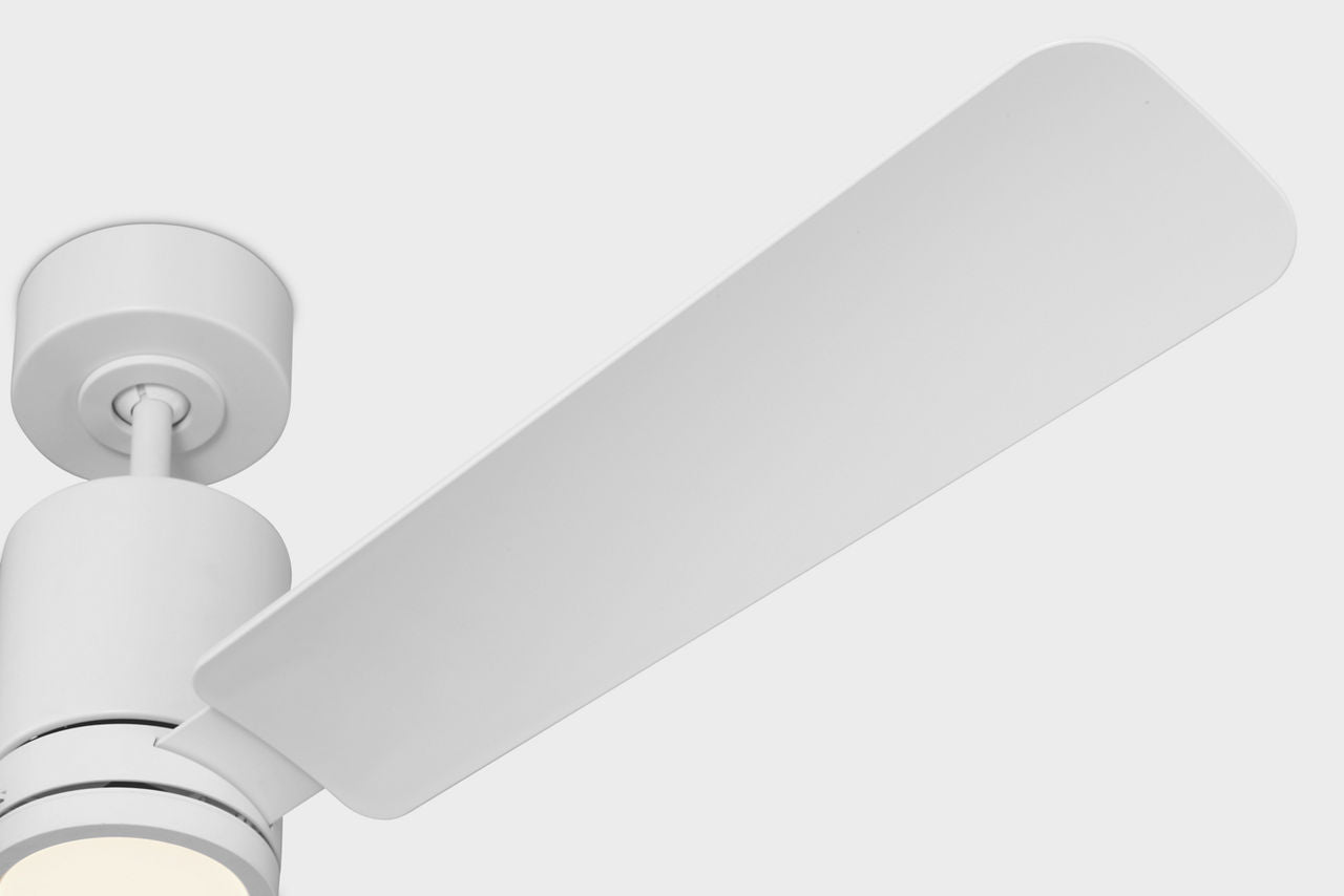 Cleancut 54 Ceiling Fan | Blades Matte White