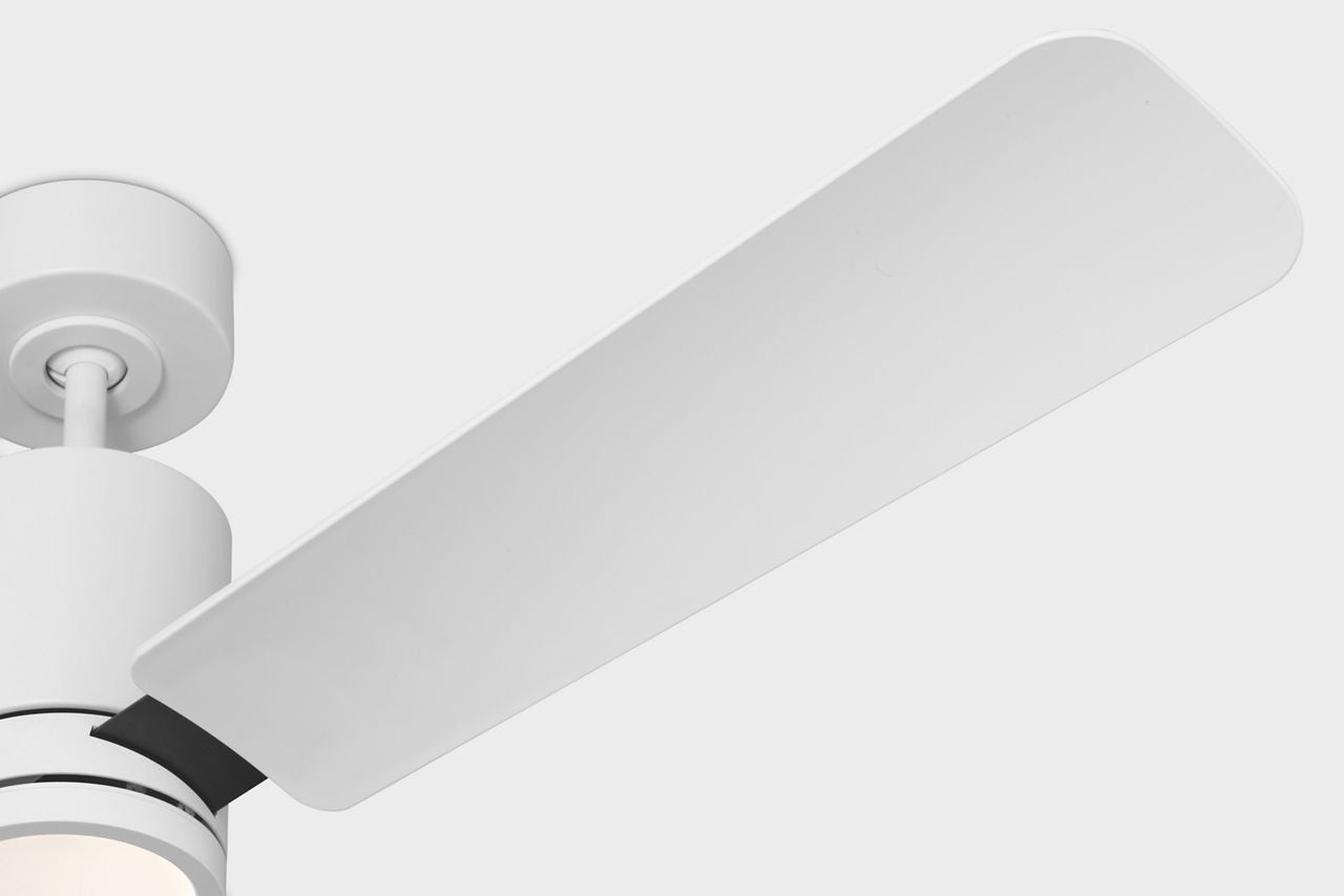 Cleancut 54 Ceiling Fan | Blades Matte White