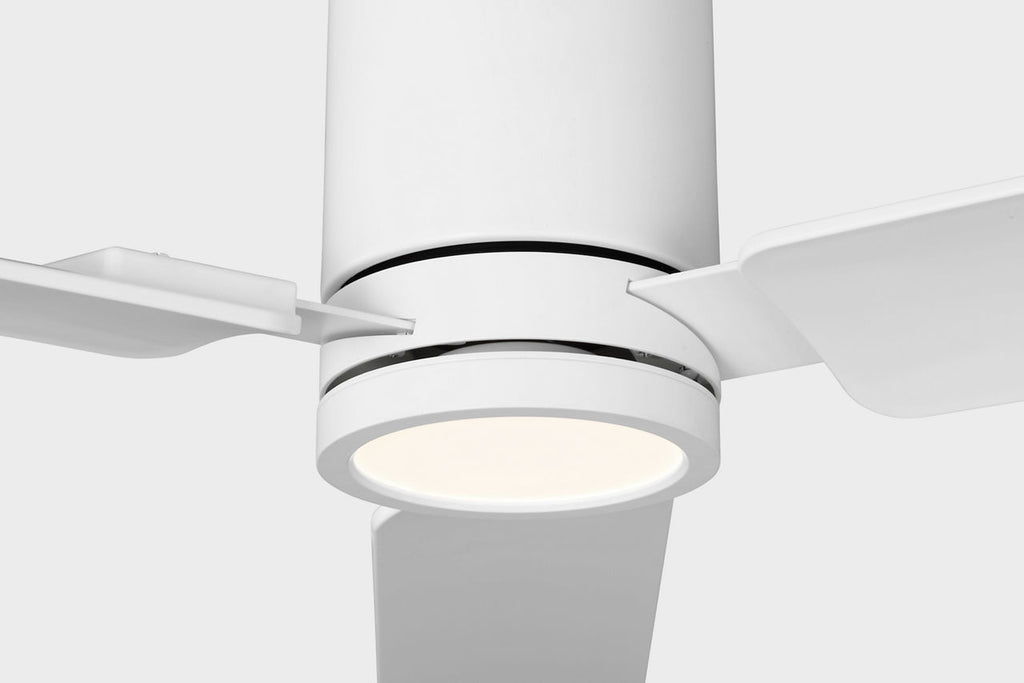 Cleancut 54 Ceiling Fan | Blades Matte White