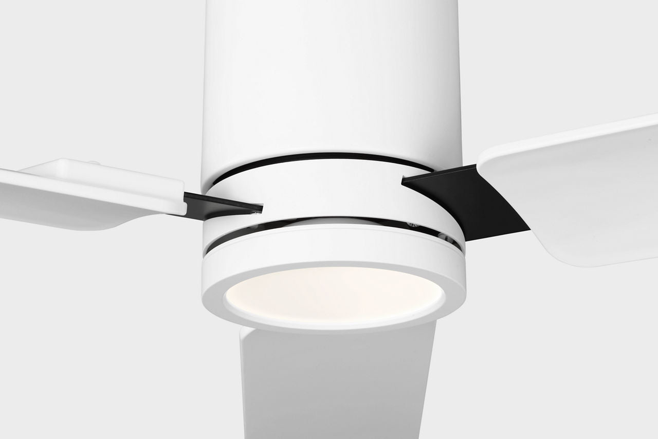 Cleancut 54 Ceiling Fan | Blades Matte White