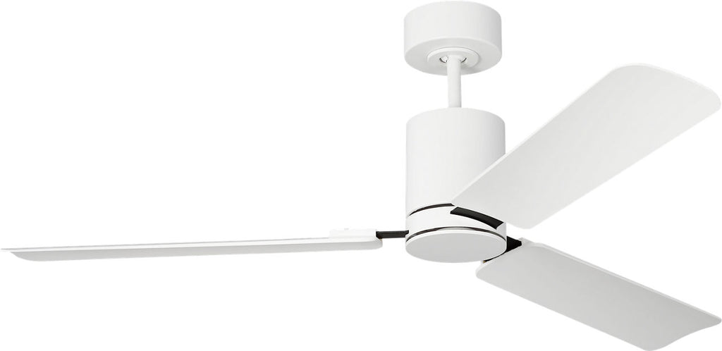 Cleancut 54 Ceiling Fan | Blades Matte White
