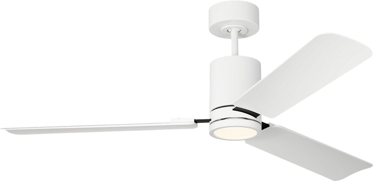 Cleancut 54 Ceiling Fan | Blades Matte White
