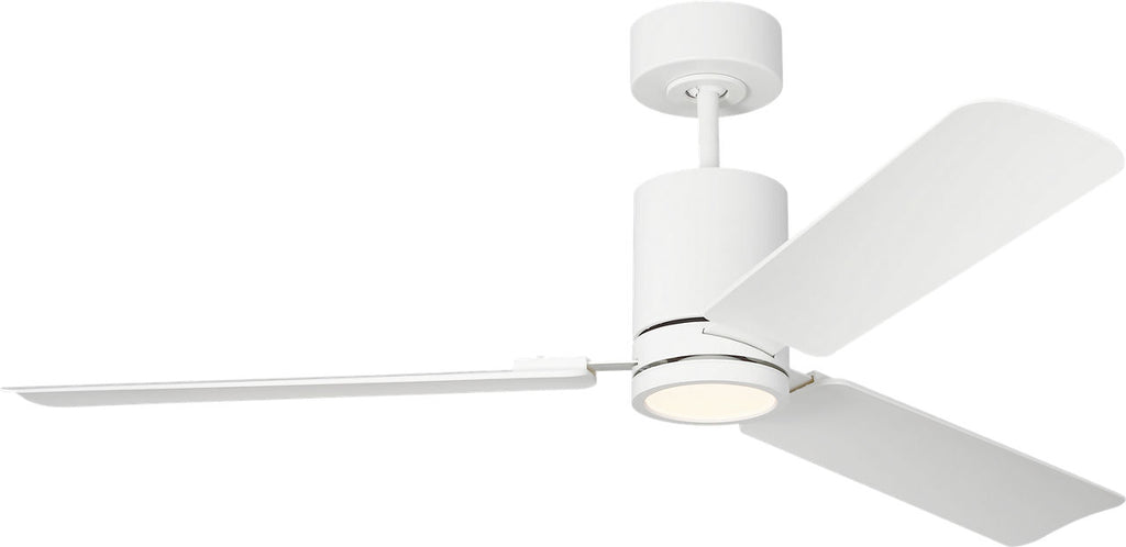 Cleancut 54 Ceiling Fan | Blades Matte White