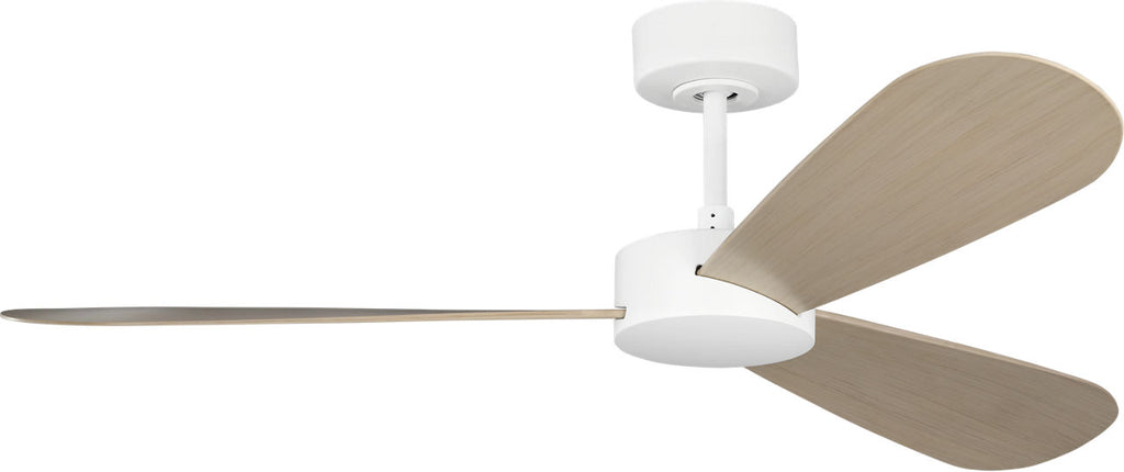 Paddle Smart 52 Ceiling Fan | White Cerused Oak Blades Matte White