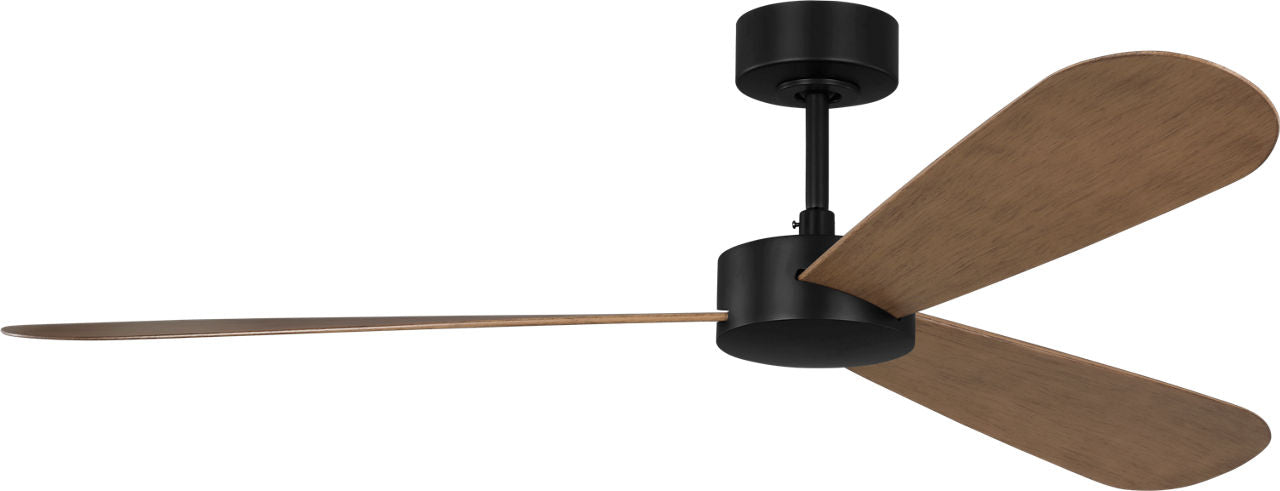Paddle Smart 60 Ceiling Fan | Oak Blades Midnight Black