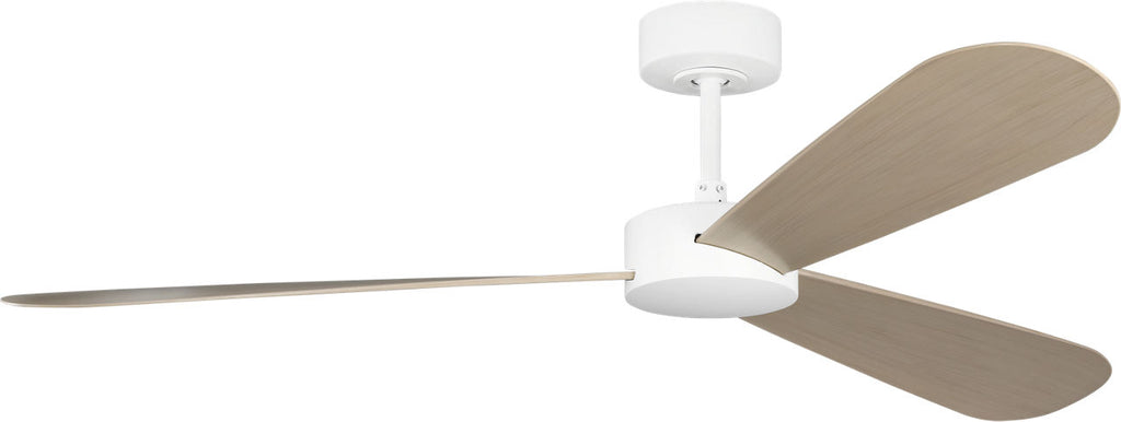 Paddle Smart 60 Ceiling Fan | White Cerused Oak Blades Matte White