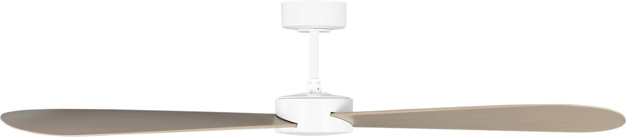 Paddle Smart 60 Ceiling Fan | White Cerused Oak Blades Matte White
