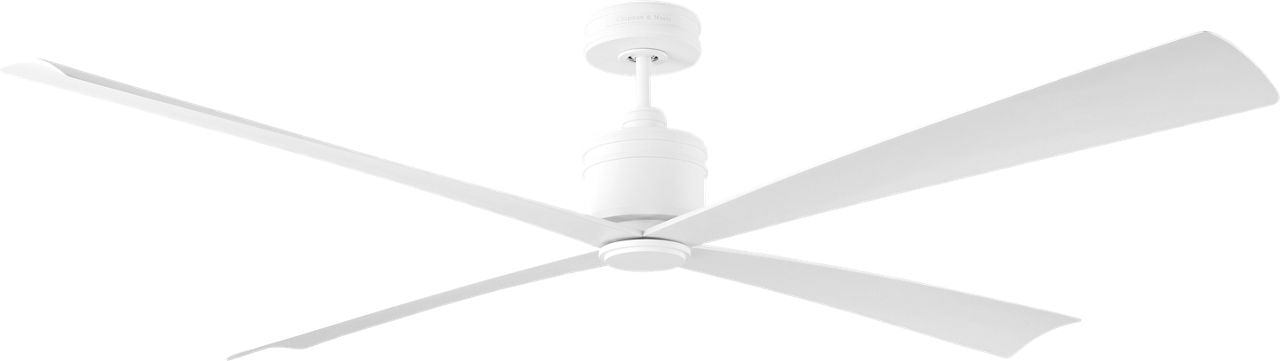 Launceton 72 Ceiling Fan | Blades Matte White