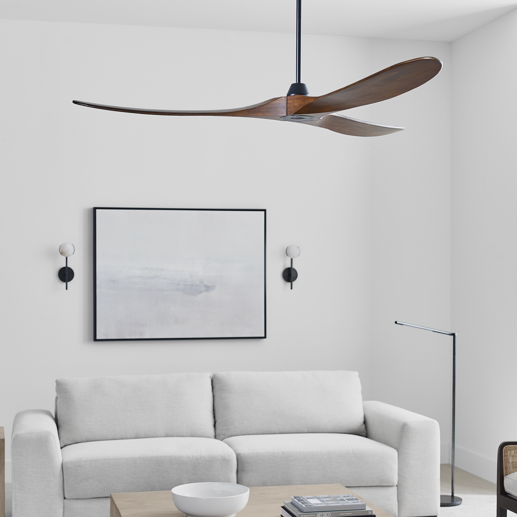 Maverick 70 Ceiling Fan | Dark Walnut Blades Matte Black