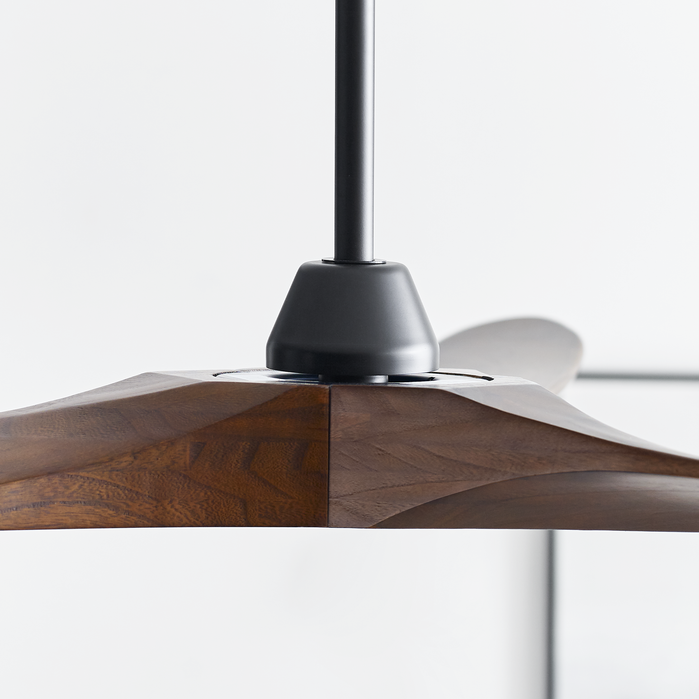 Maverick 70 Ceiling Fan | Dark Walnut Blades Matte Black