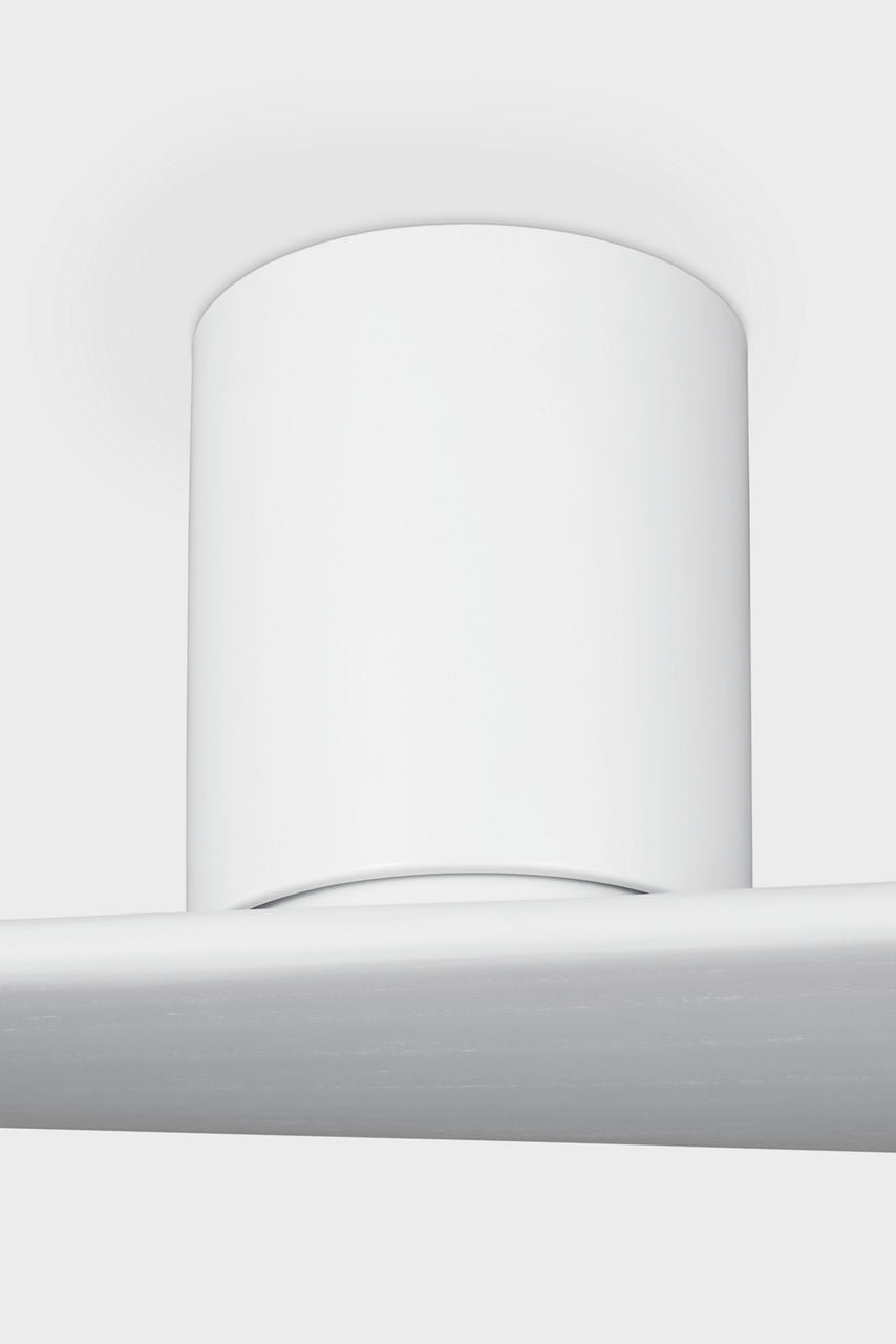 Plank Smart 52 Hugger Ceiling Fan | Blades Matte White