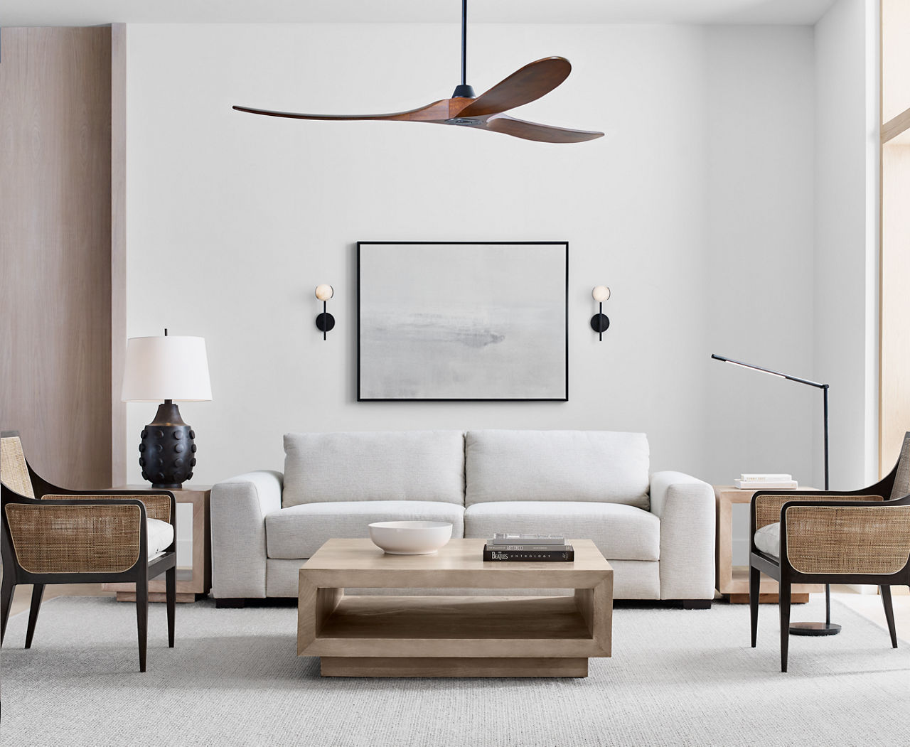 Maverick 70 Ceiling Fan | Dark Walnut Blades Matte Black