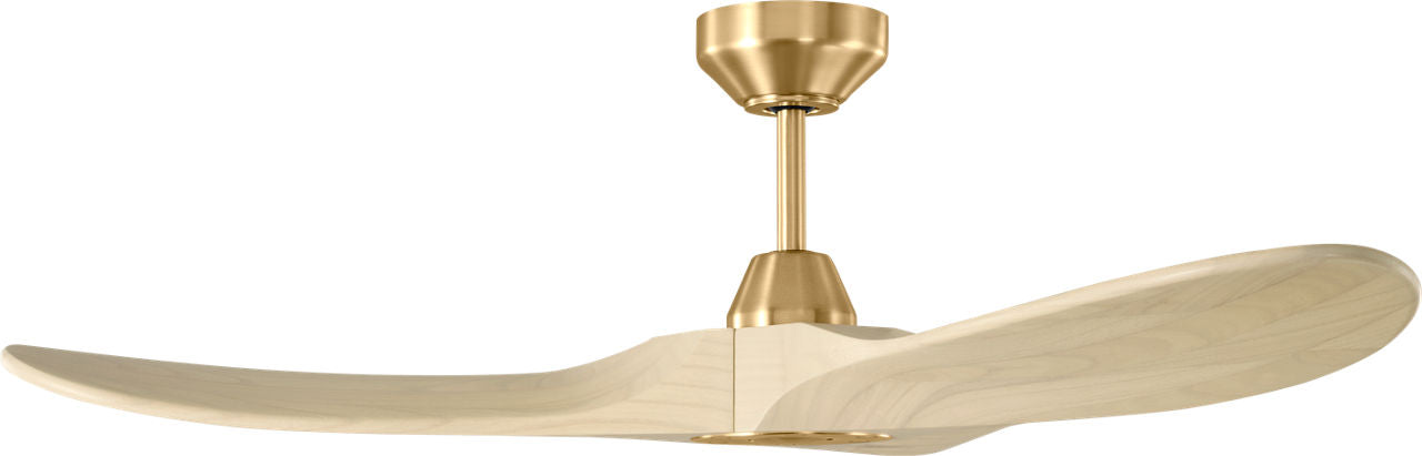 Maverick Smart 44 Ceiling Fan | Burnished Brass | Washed White Oak Blades