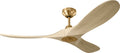 Maverick Smart 52 Ceiling Fan | Burnished Brass | Washed White Oak Blades