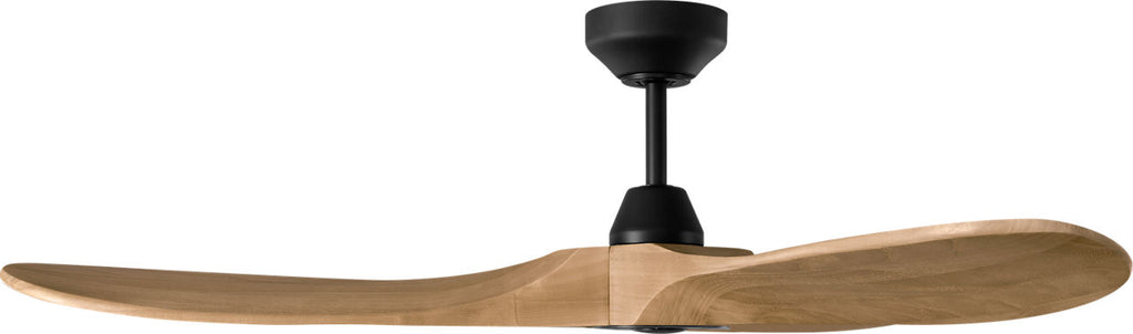 Maverick Smart 52 Ceiling Fan | Matte Black | Naturel Honey Blades Midnight Black