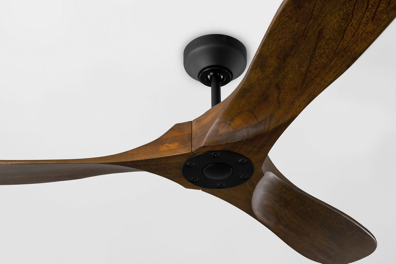 Maverick Smart 52 Ceiling Fan | Matte Black | Dark Walnut Blades Midnight Black