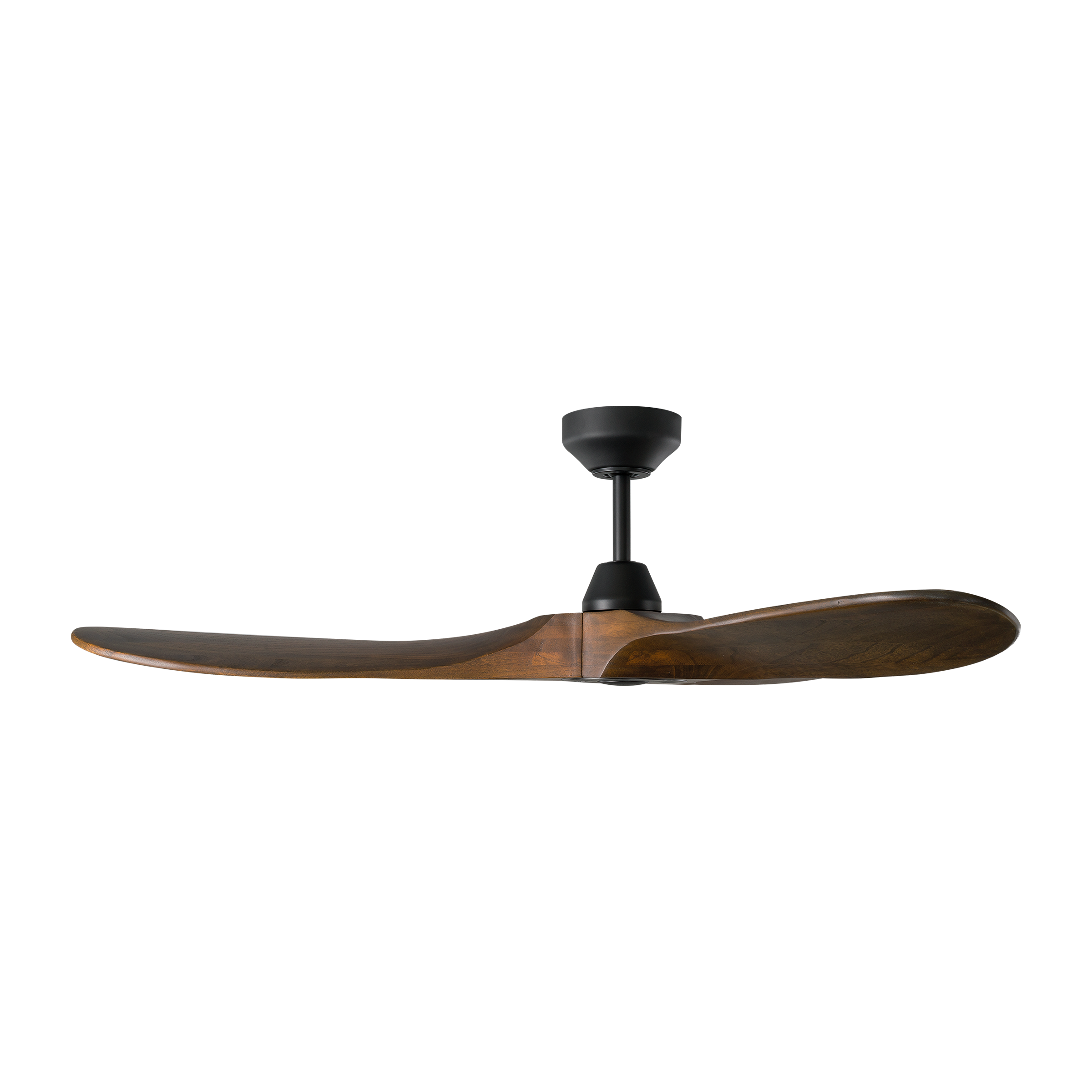 Maverick Smart 52 Ceiling Fan | Matte Black | Dark Walnut Blades Midnight Black