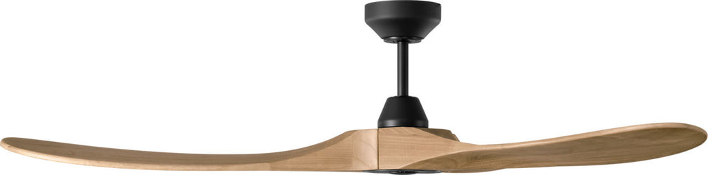 Maverick Smart 60 Ceiling Fan | Midnight Black | Natural Honey Blades