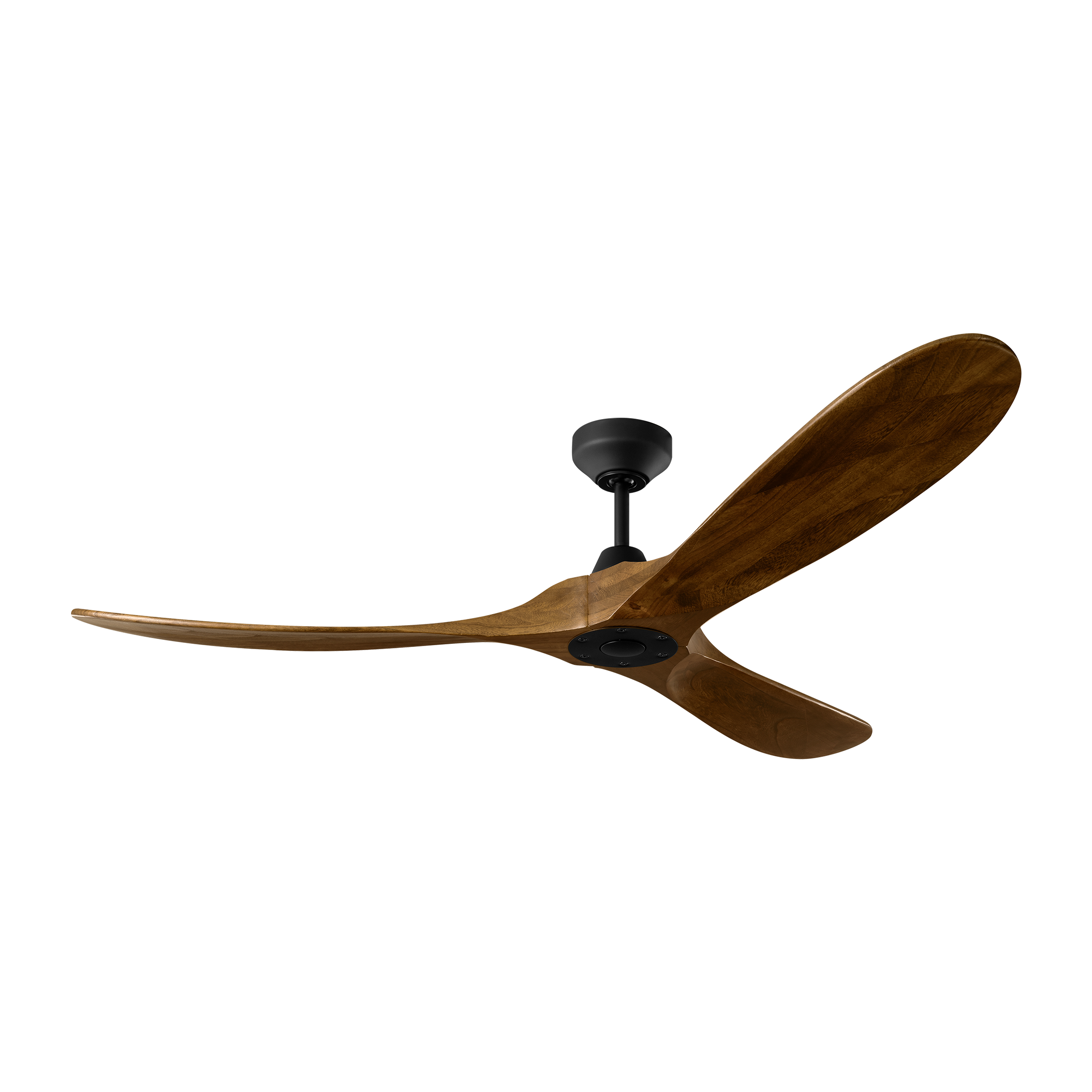 Maverick Smart 60 Ceiling Fan | Midnight Black | Dark Walnut Blades
