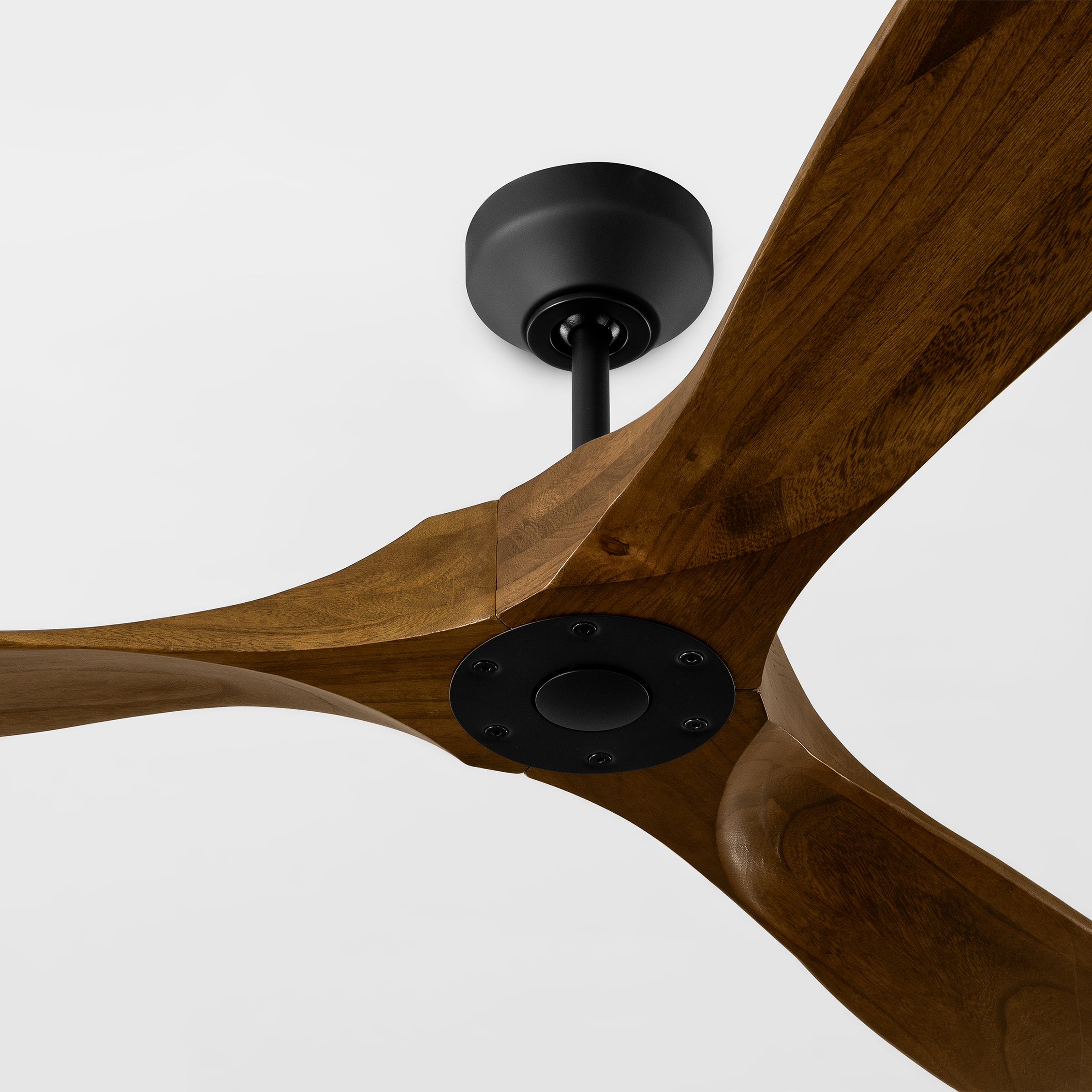 Maverick Smart 60 Ceiling Fan | Midnight Black | Dark Walnut Blades