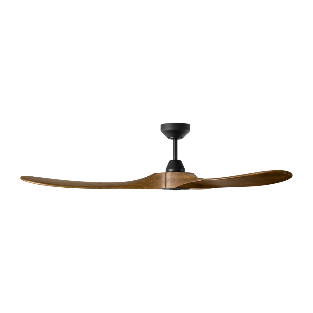 Maverick Smart 60 Ceiling Fan | Midnight Black | Dark Walnut Blades