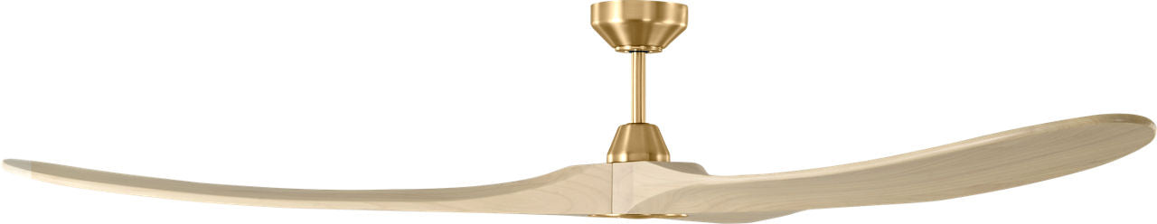 Maverick Smart 70 Ceiling Fan | Burnished Brass | Washed White Oak Blades