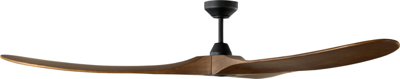 Maverick Smart 70 Ceiling Fan | Midnight Black | Dark Walnut Blades